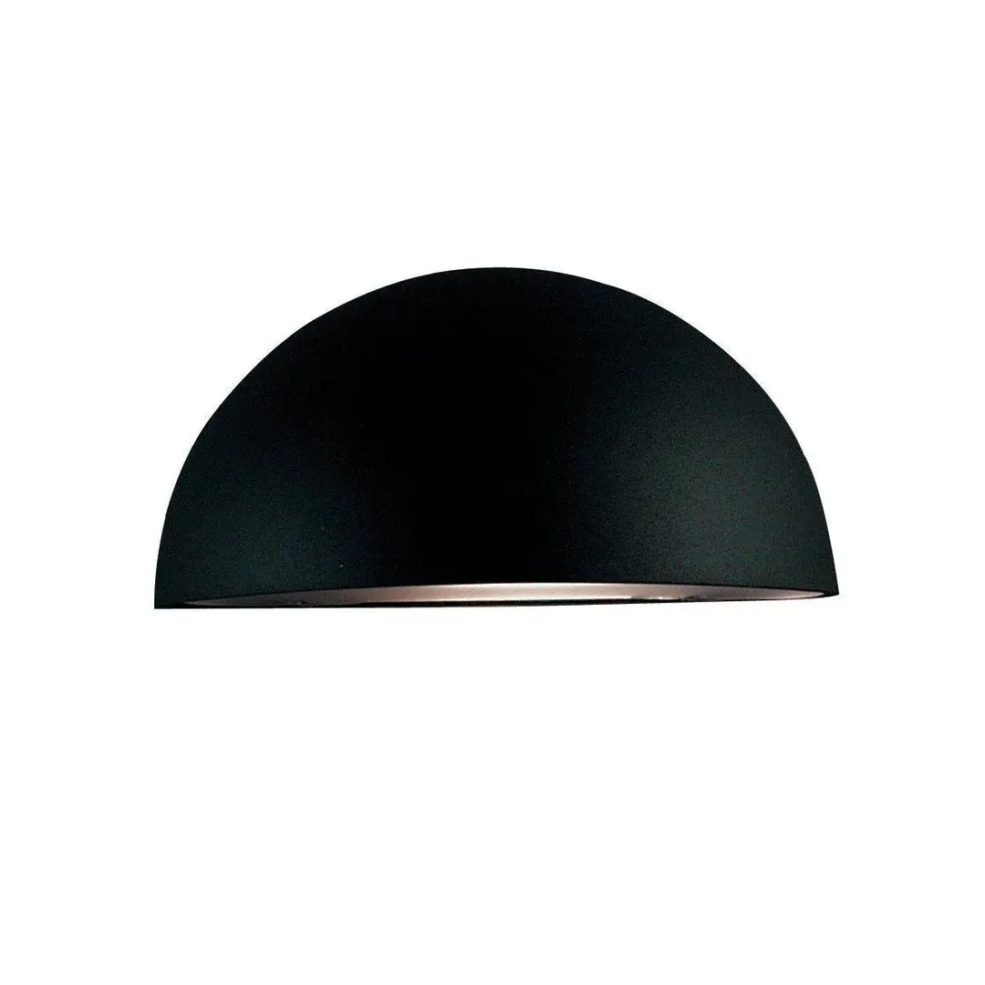 Outdoor Wall Light Half-Moon Design - Black