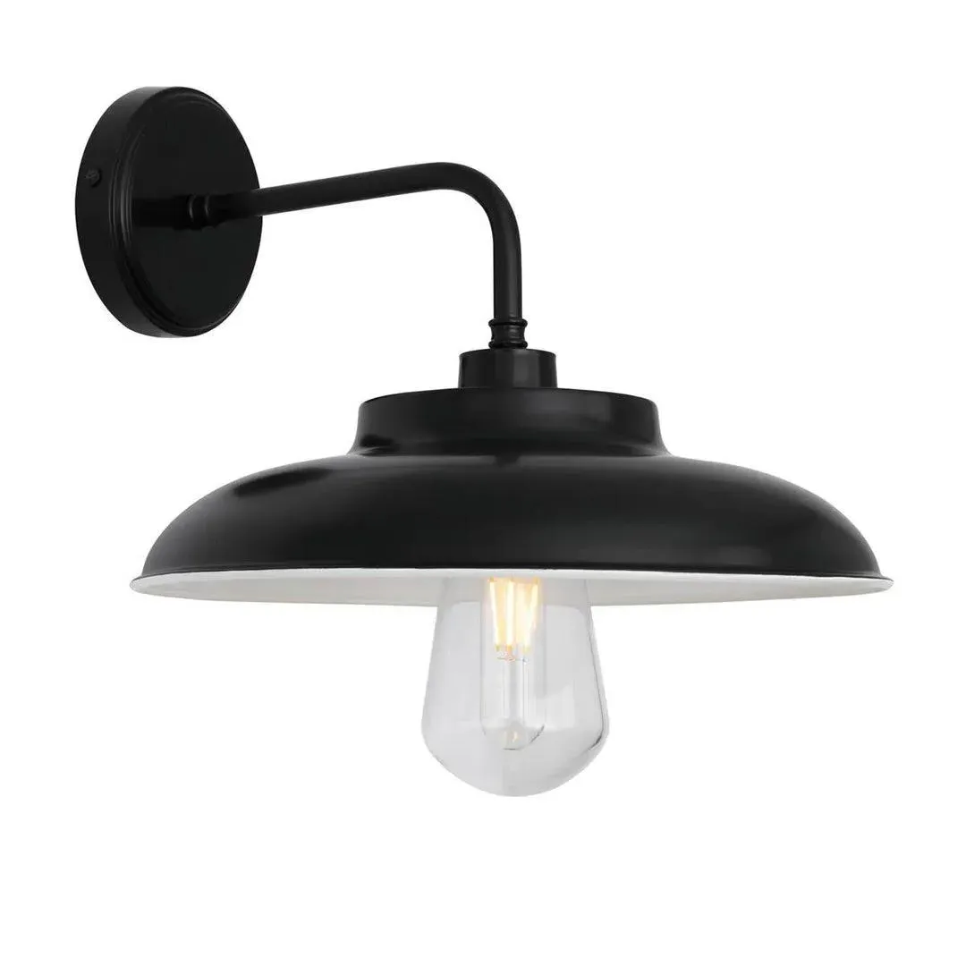 Outdoor Wall Light Industrial - Black, Metal image