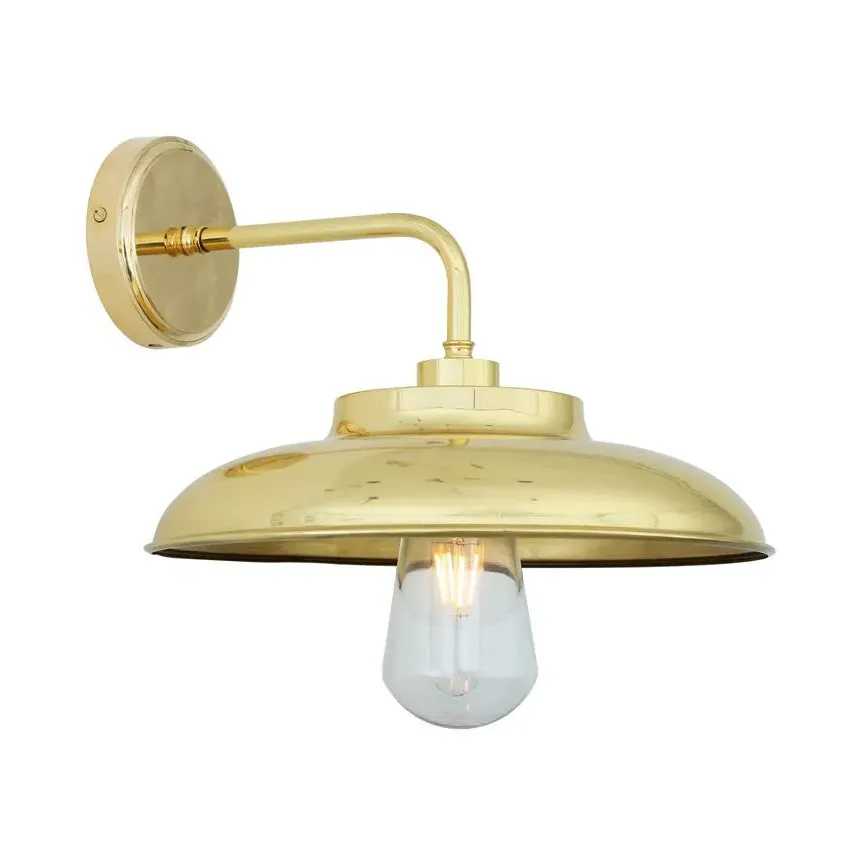 Outdoor Wall Light Industrial - Brass, Metal