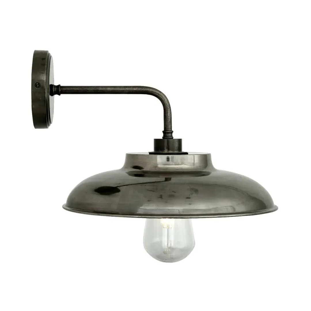 Outdoor Wall Light Industrial - Silver, Metal