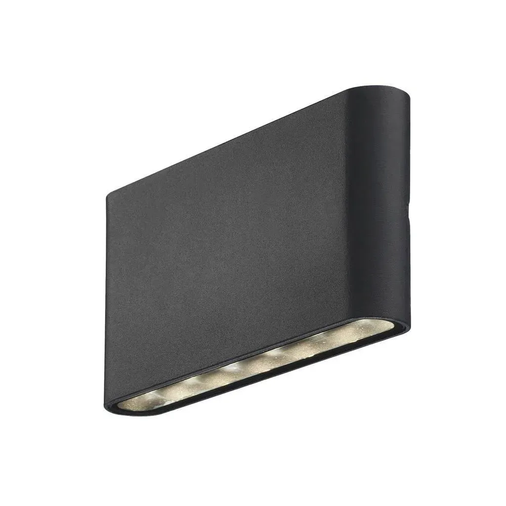 Outdoor Wall Light with LED - Black, Metal