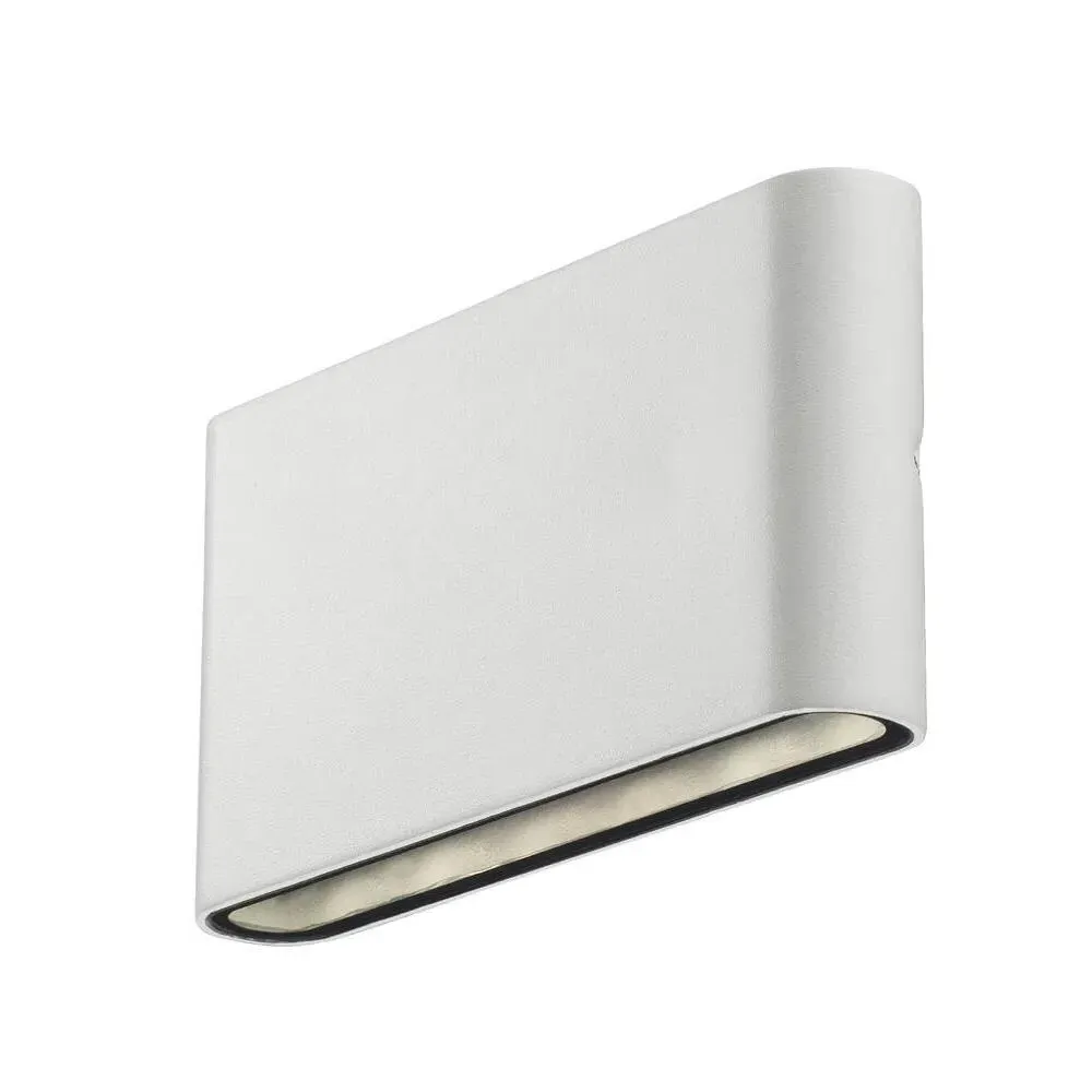 Outdoor Wall Light with LED - White, Metal