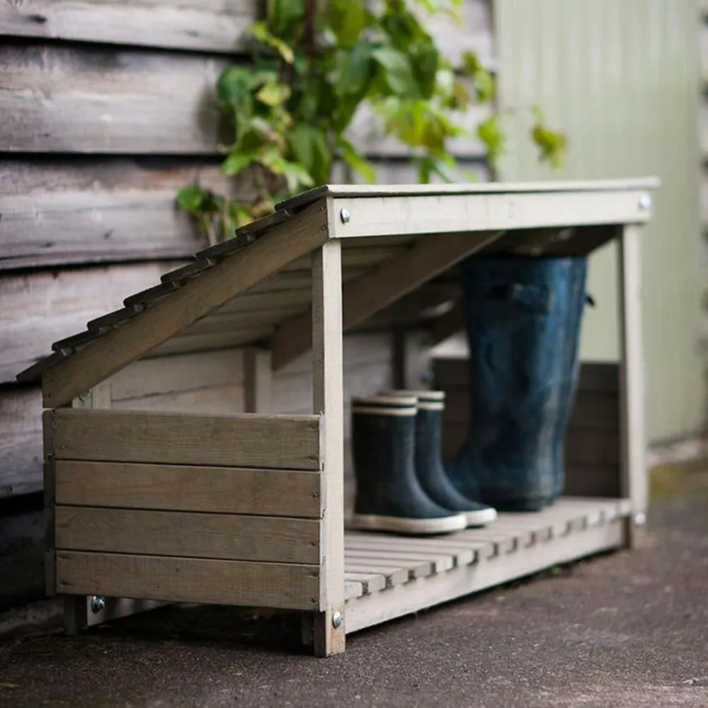 Outdoor Welly Store with Roof - Spruce Wood image