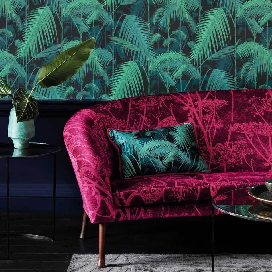 Palm Jungle Wallpaper - Green, Paper