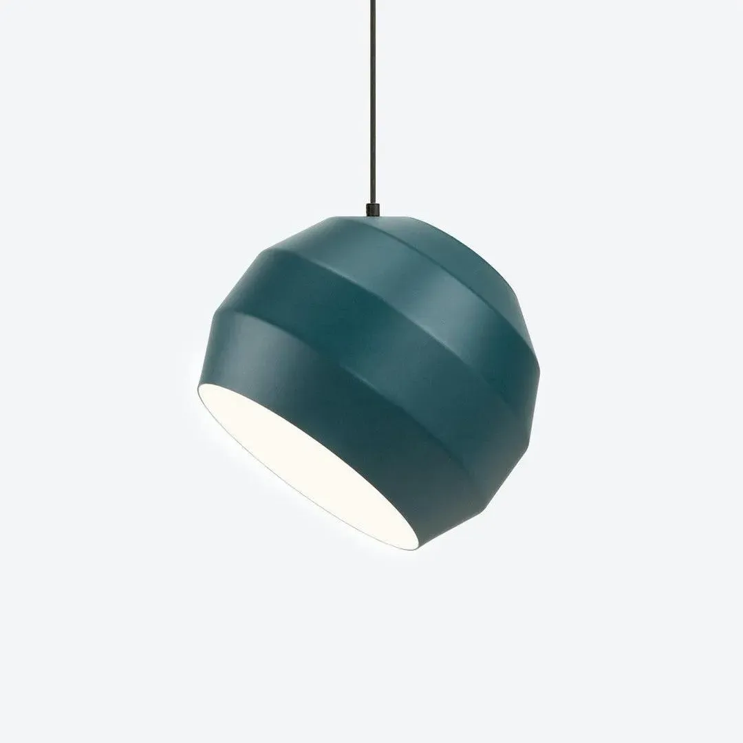 Pendant Light with Adjustable Shade - Blue, Aluminium
