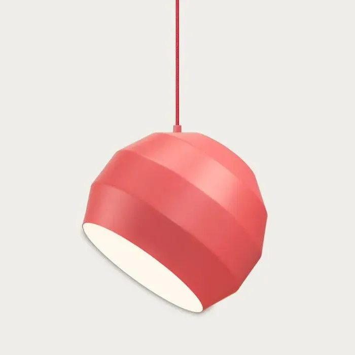 Pendant Light with Adjustable Shade - Coral, Aluminium