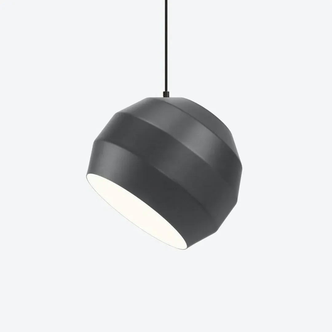 Pendant Light with Adjustable Shade - Dark Grey, Aluminium