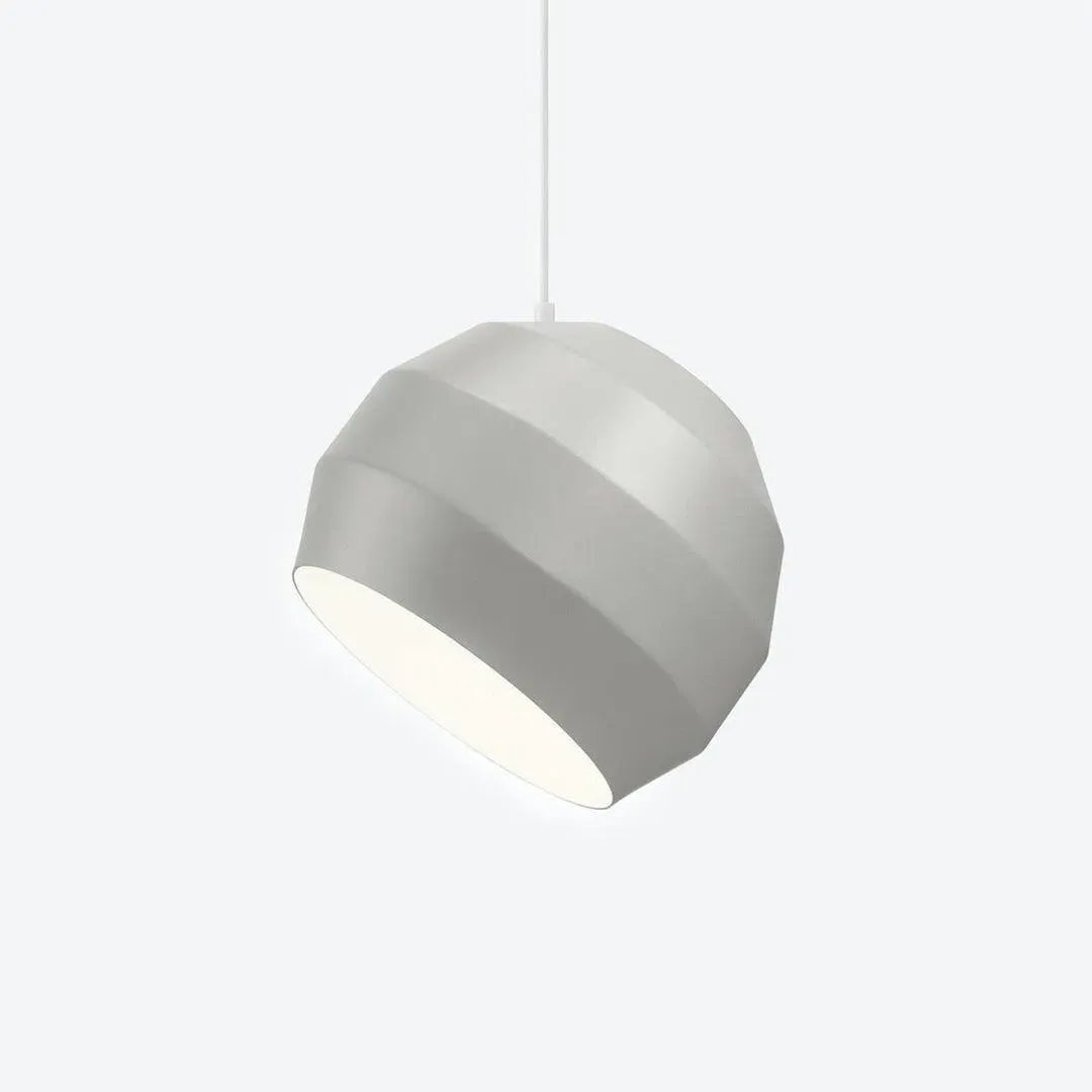 Pendant Light with Adjustable Shade - Light Grey, Aluminium