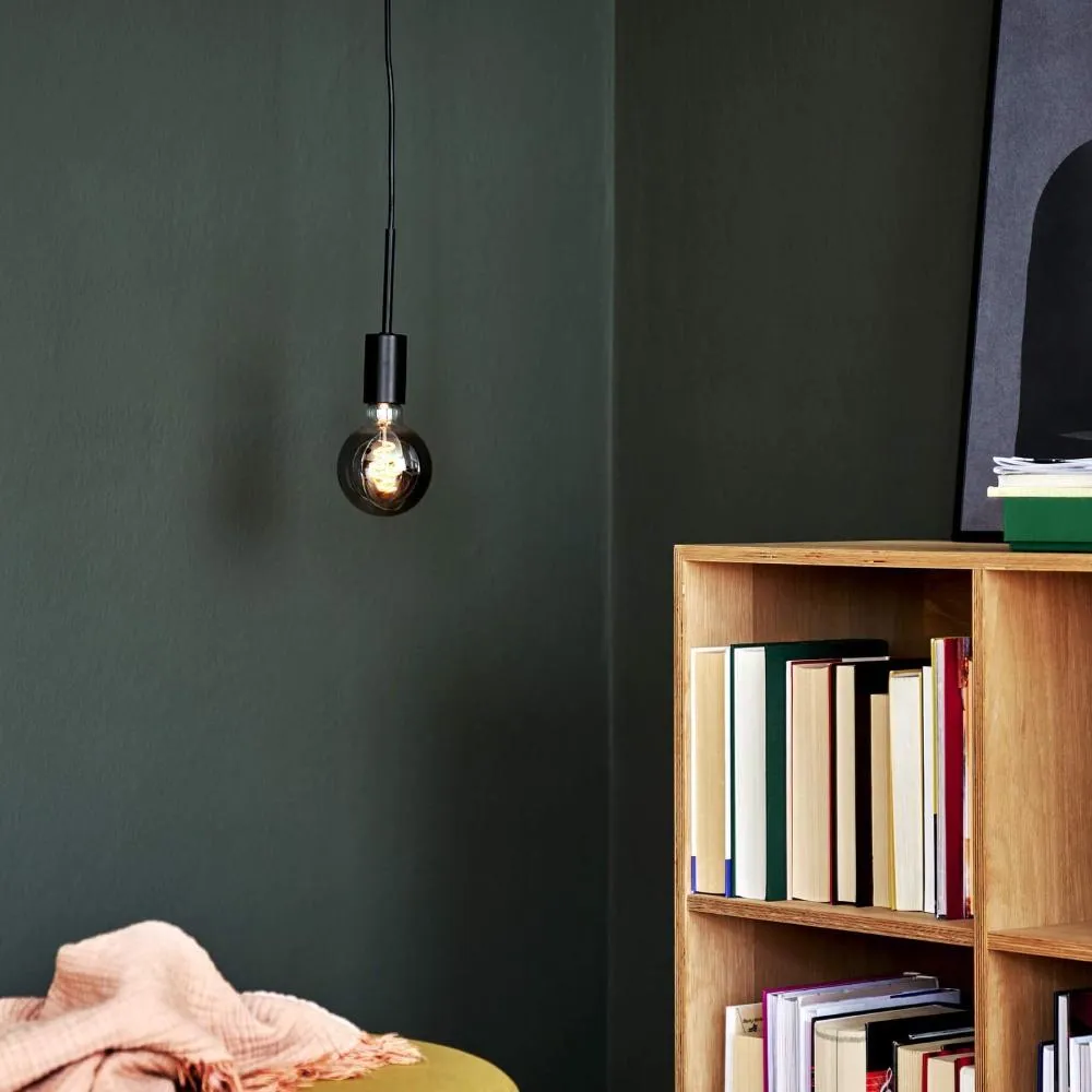 Pendant Light with Cable - Black, Metal image