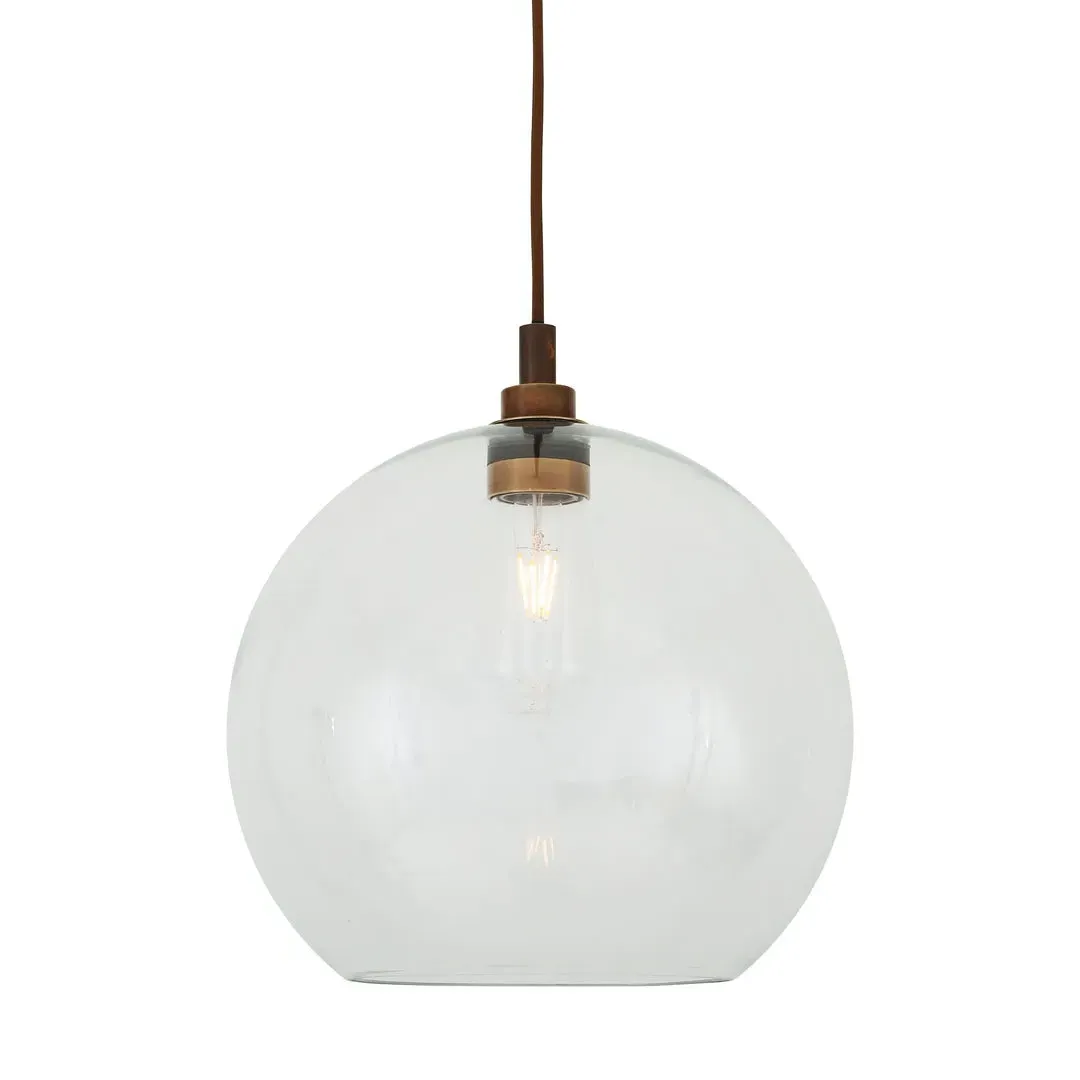 Pendant Light with Open Bottom - Antique Brass image
