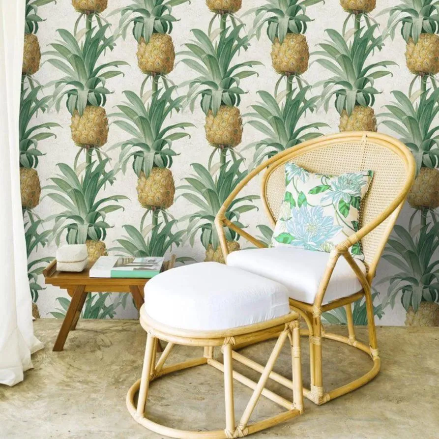 Pineapple Wallpaper Roll - Tropical Pattern image