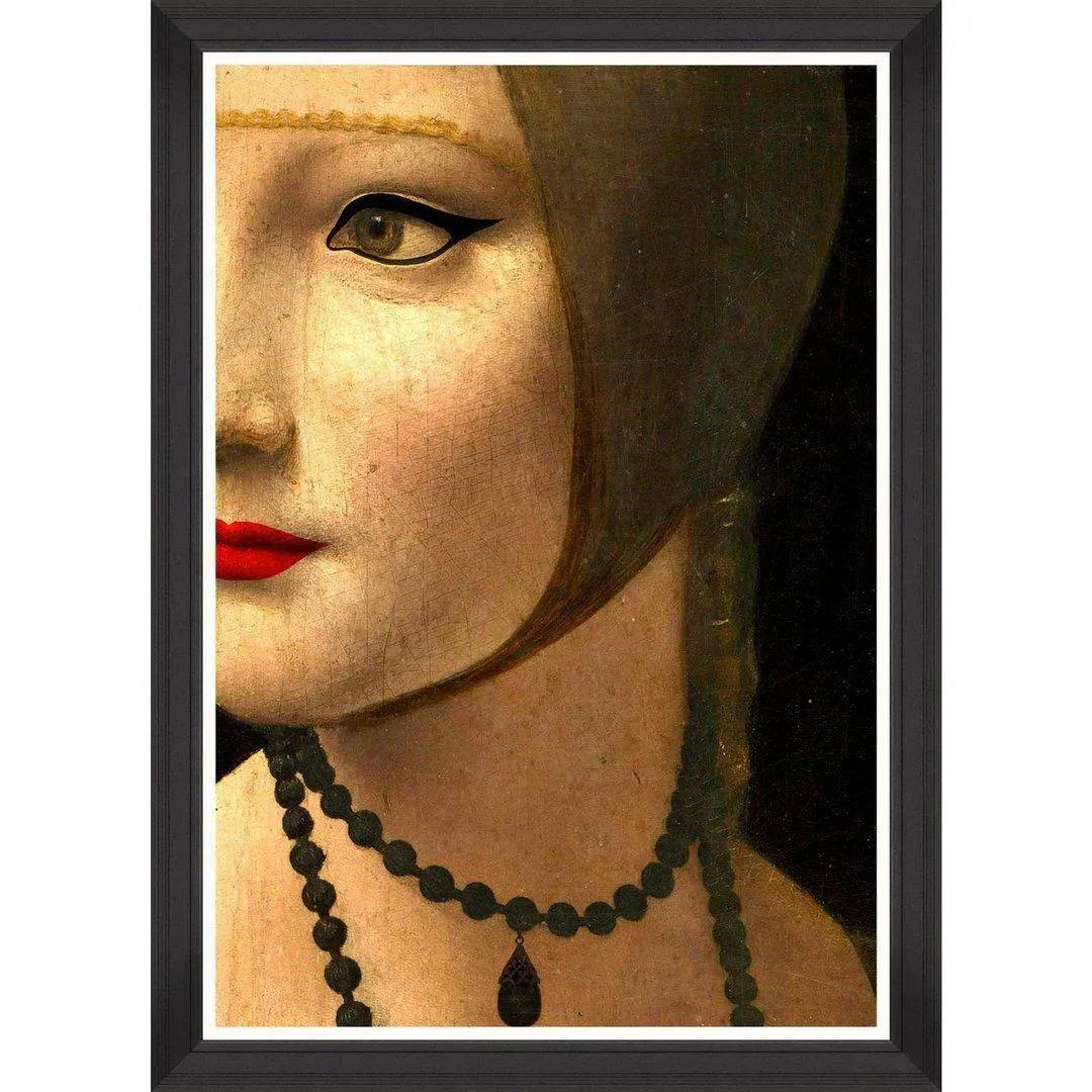 Portrait Detail Framed Wall Art - Contemporary