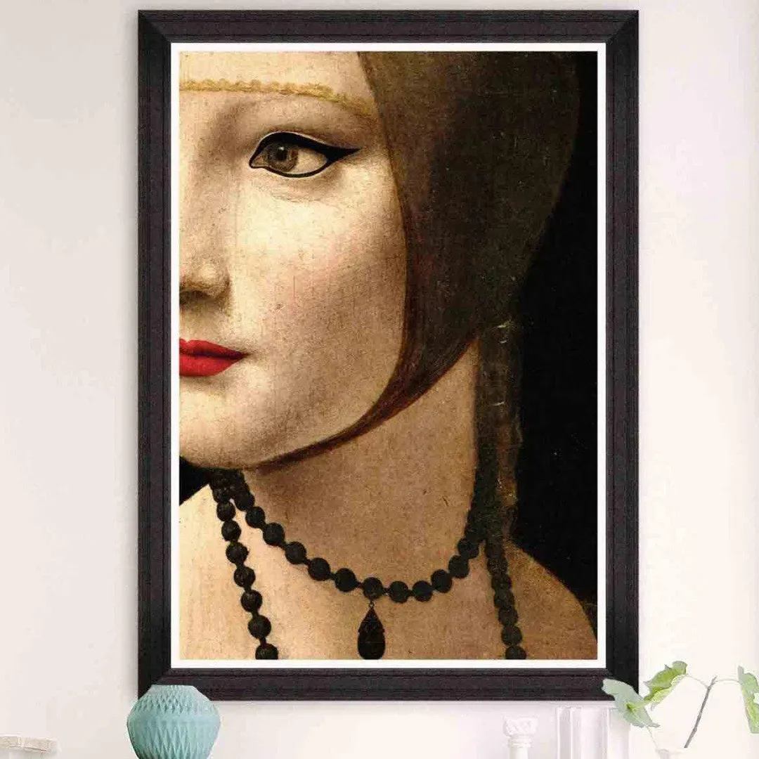 Portrait Detail Framed Wall Art - Contemporary image
