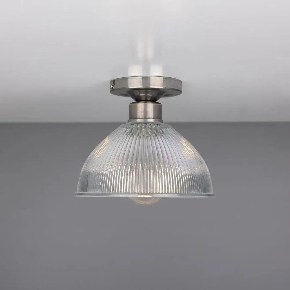 Prismatic Flush Mount Ceiling Light - Antique Silver