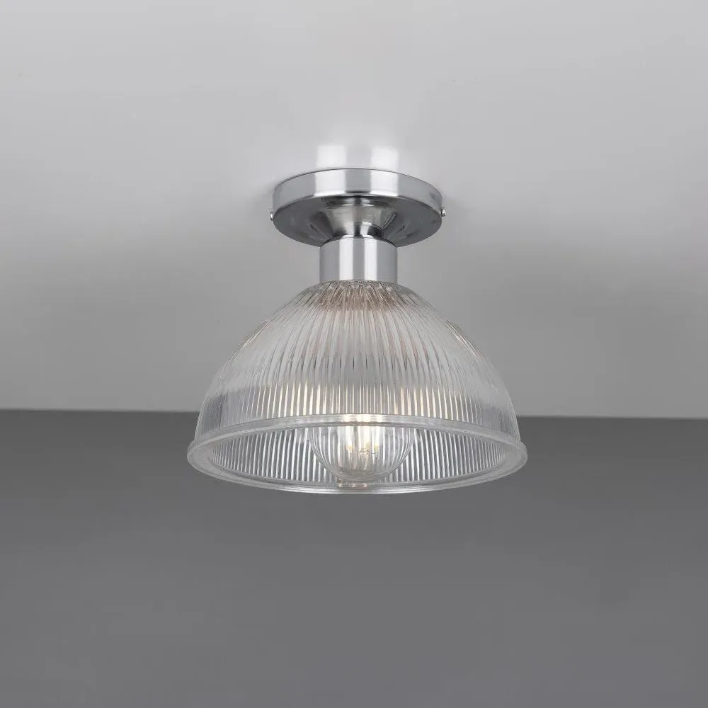 Prismatic Flush Mount Ceiling Light - Polished Chrome