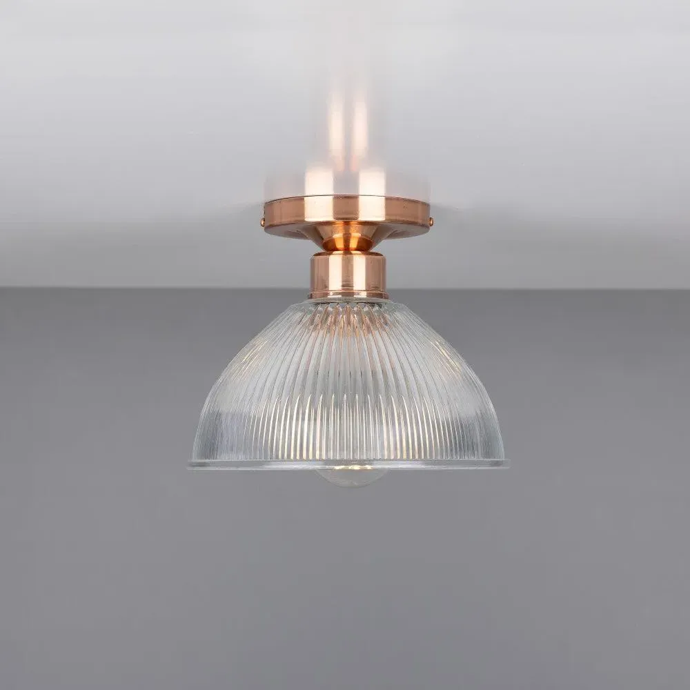 Prismatic Flush Mount Ceiling Light - Polished Copper