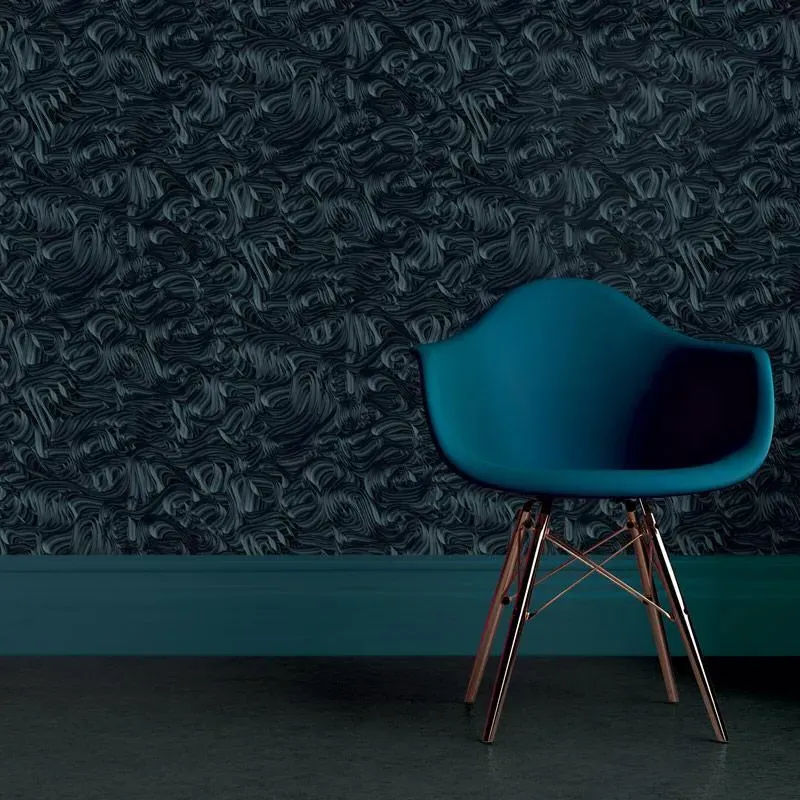 Quantum Wallpaper Roll - Black Pumice
