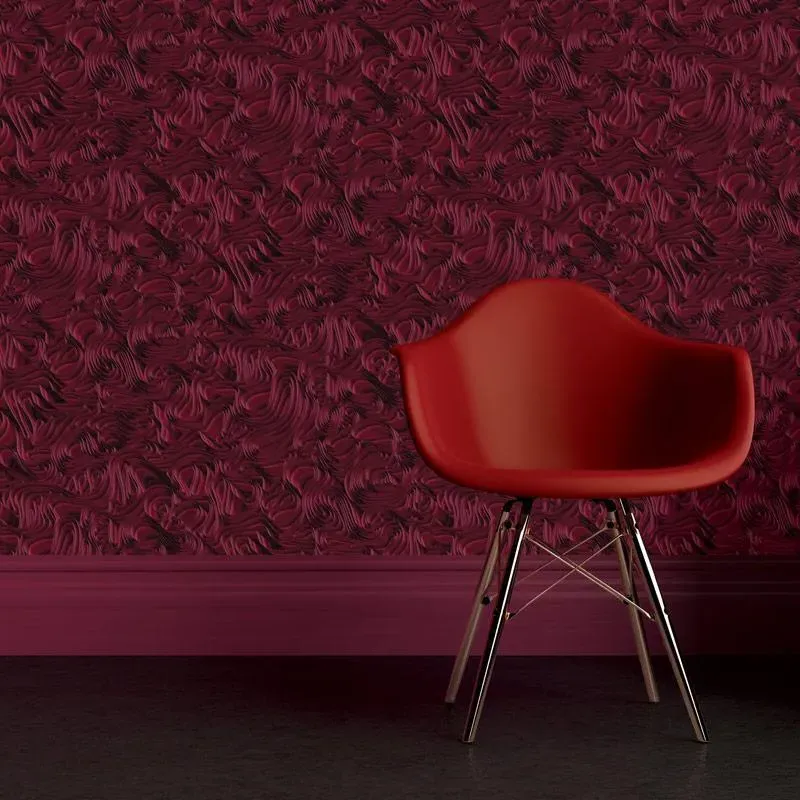 Quantum Wallpaper Roll - Carmine Pop