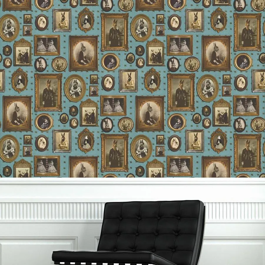 Rabbit Tennis Wallpaper Roll - Graduate Collection image