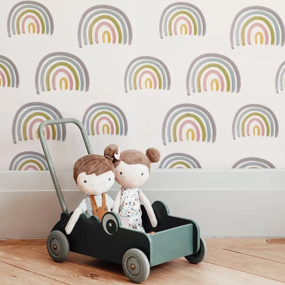 Rainbow Wallpaper Roll - Watercolor Design image
