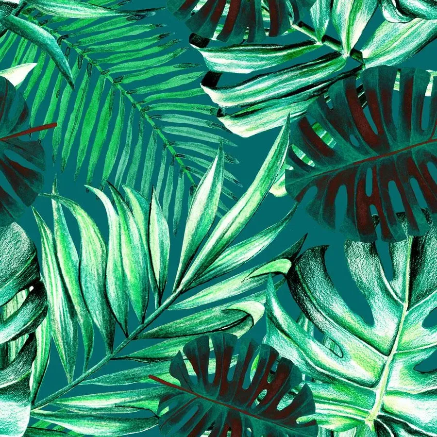 Rainforest Wallpaper Roll - Tropical Foliage