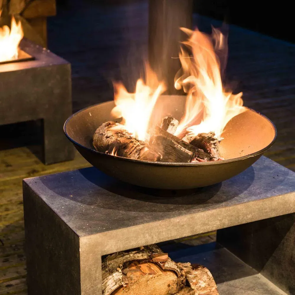 Rectangle Console Fire Pit - Granite