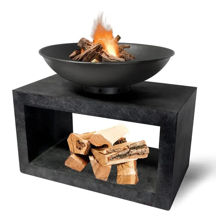 Rectangle Console Fire Pit - Granite