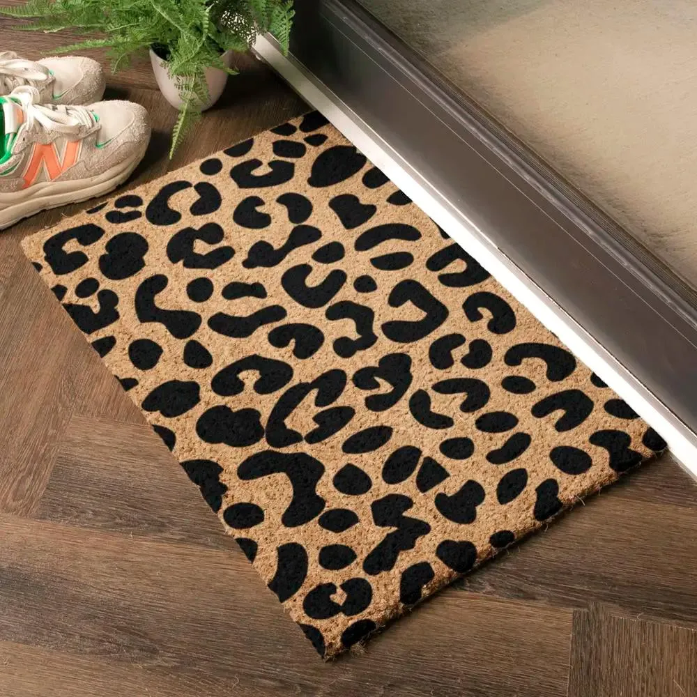 Rectangular Doormat Leopard Print - Coir