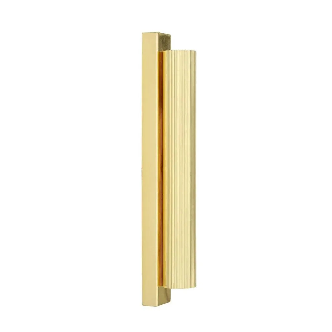 Reeded Wall Light - Brass