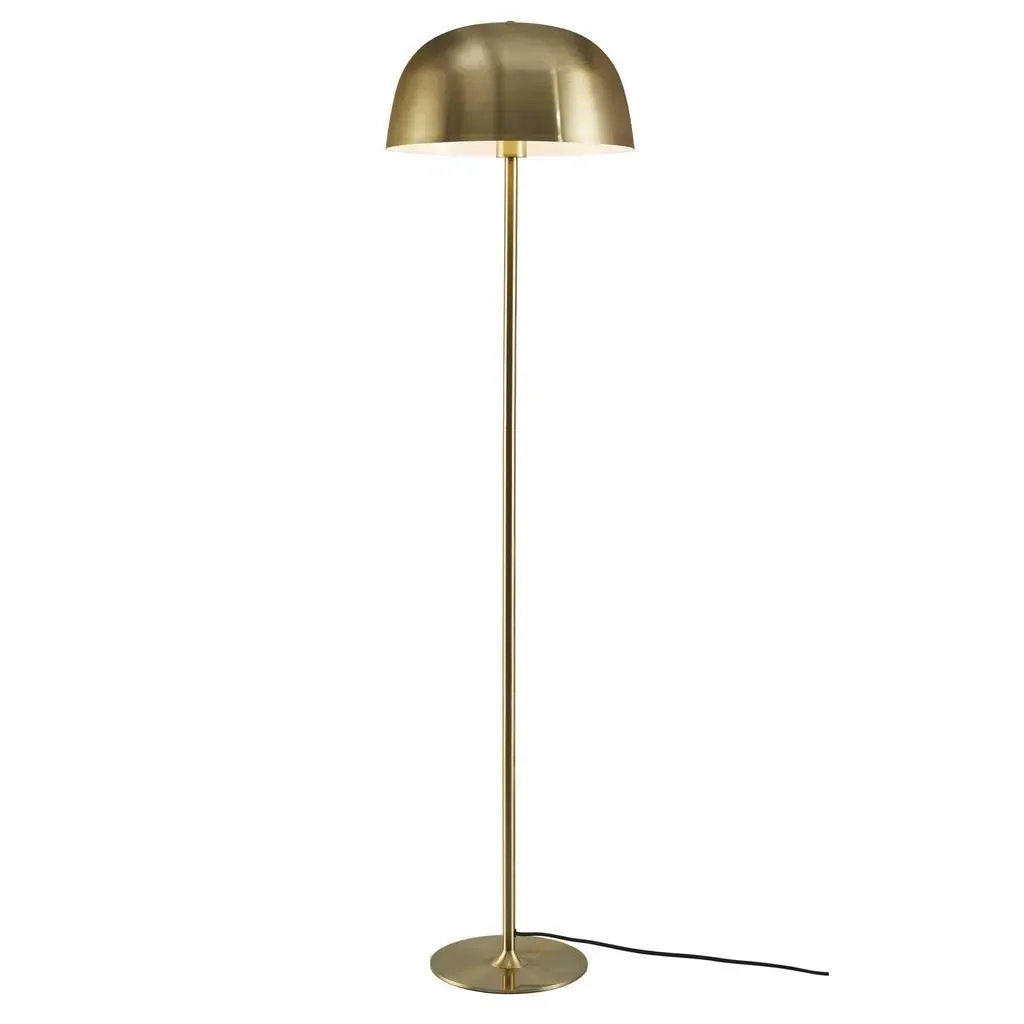 Round Floor Lamp - Brass