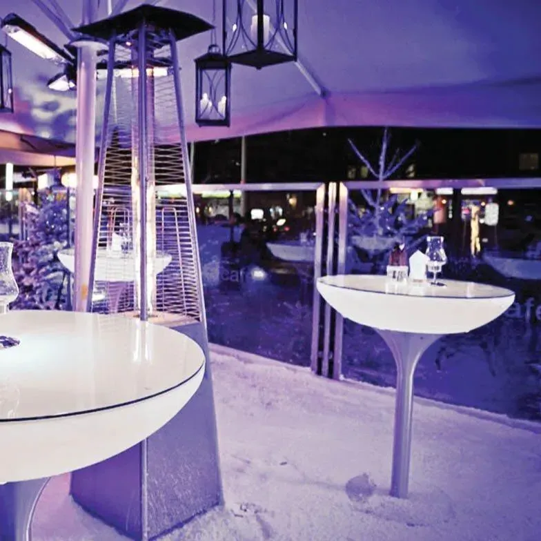 Round Light-Up Table - LED, Outdoor