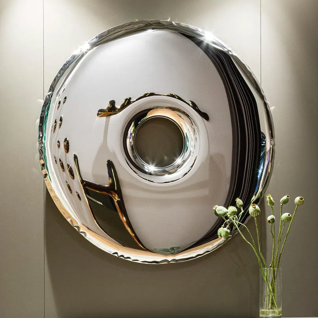 Round Mirror 150cm - Stainless Steel