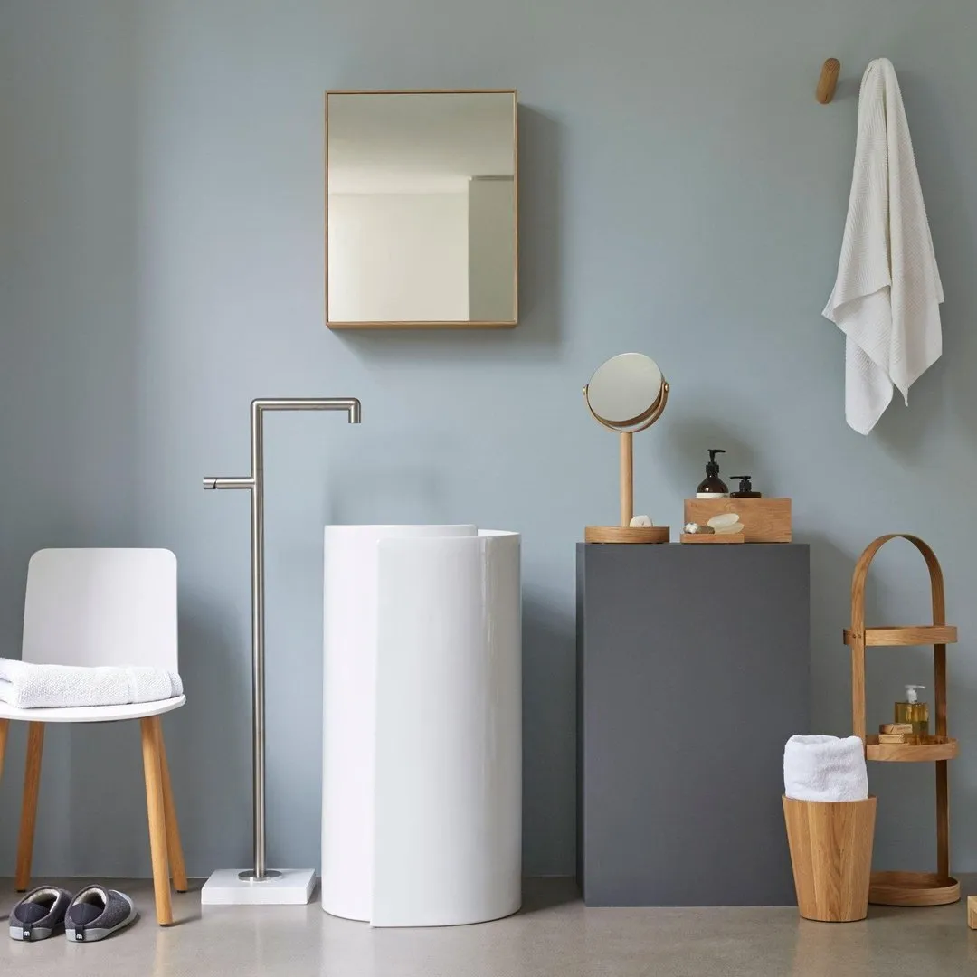 Round Storage Bin - Natural, Oak