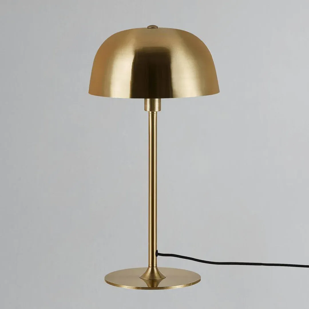 Round Table Lamp - Brass