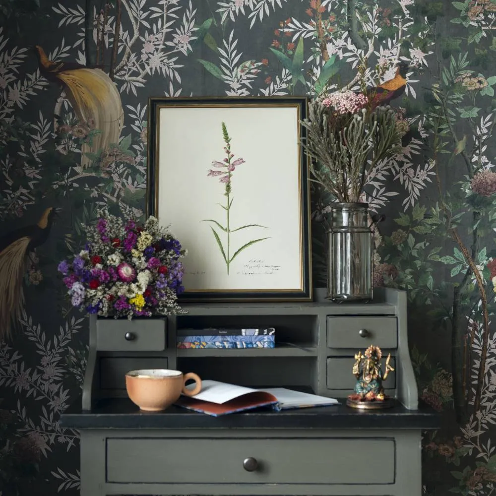 Royal Garden Wallpaper Set - Grey, 3 Rolls