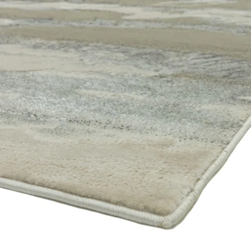 Runner Rug with Etched Pattern - Grey, Silky