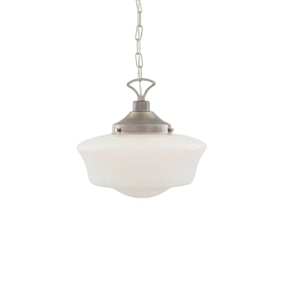 Schoolhouse Pendant Light - Antique Silver