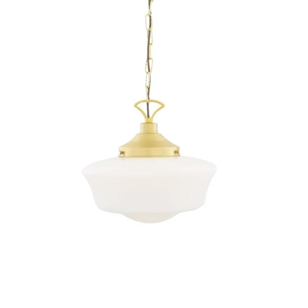 Schoolhouse Pendant Light - Satin Brass