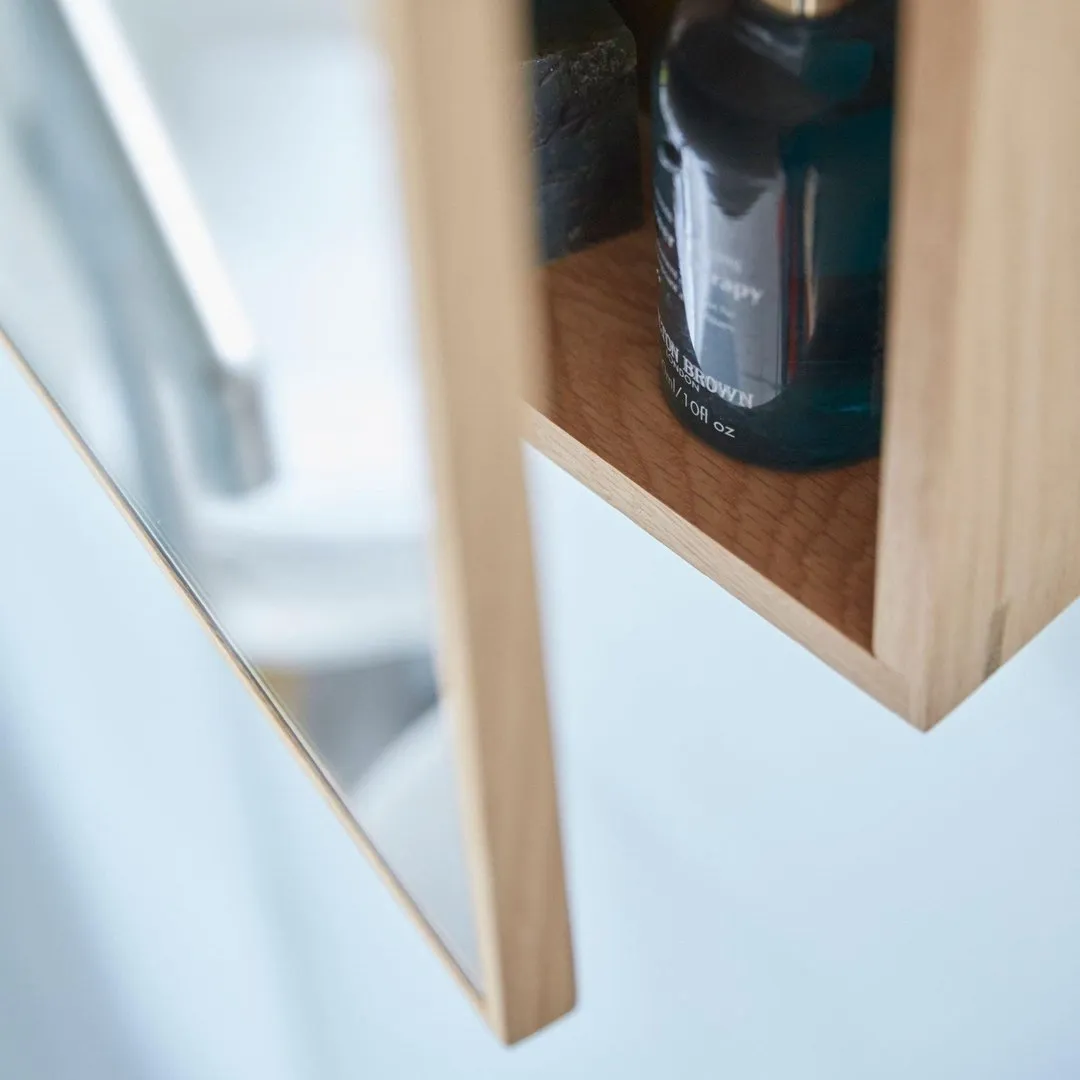 Slimline Cabinet 550 - Natural Oak