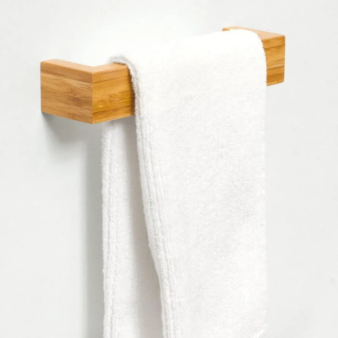Slimline Hand Towel Rail - Bamboo image