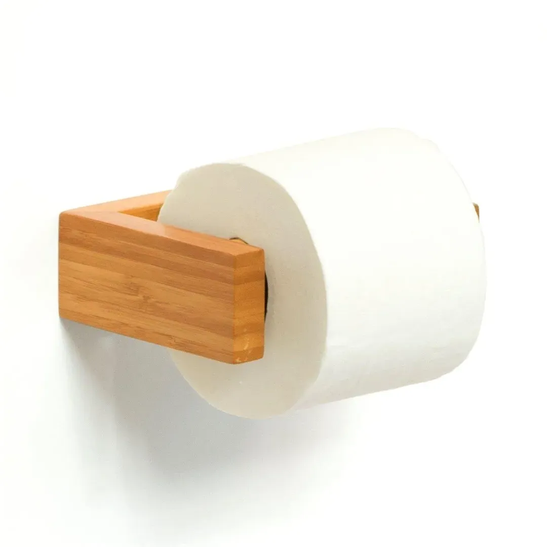 Slimline Toilet Roll Holder - Bamboo image