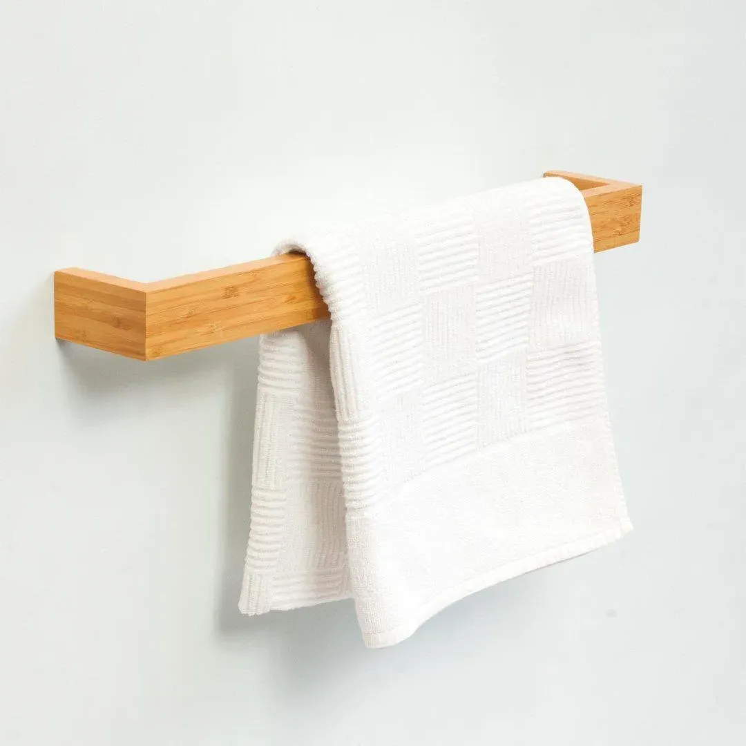 Slimline Towel Rail - Bamboo