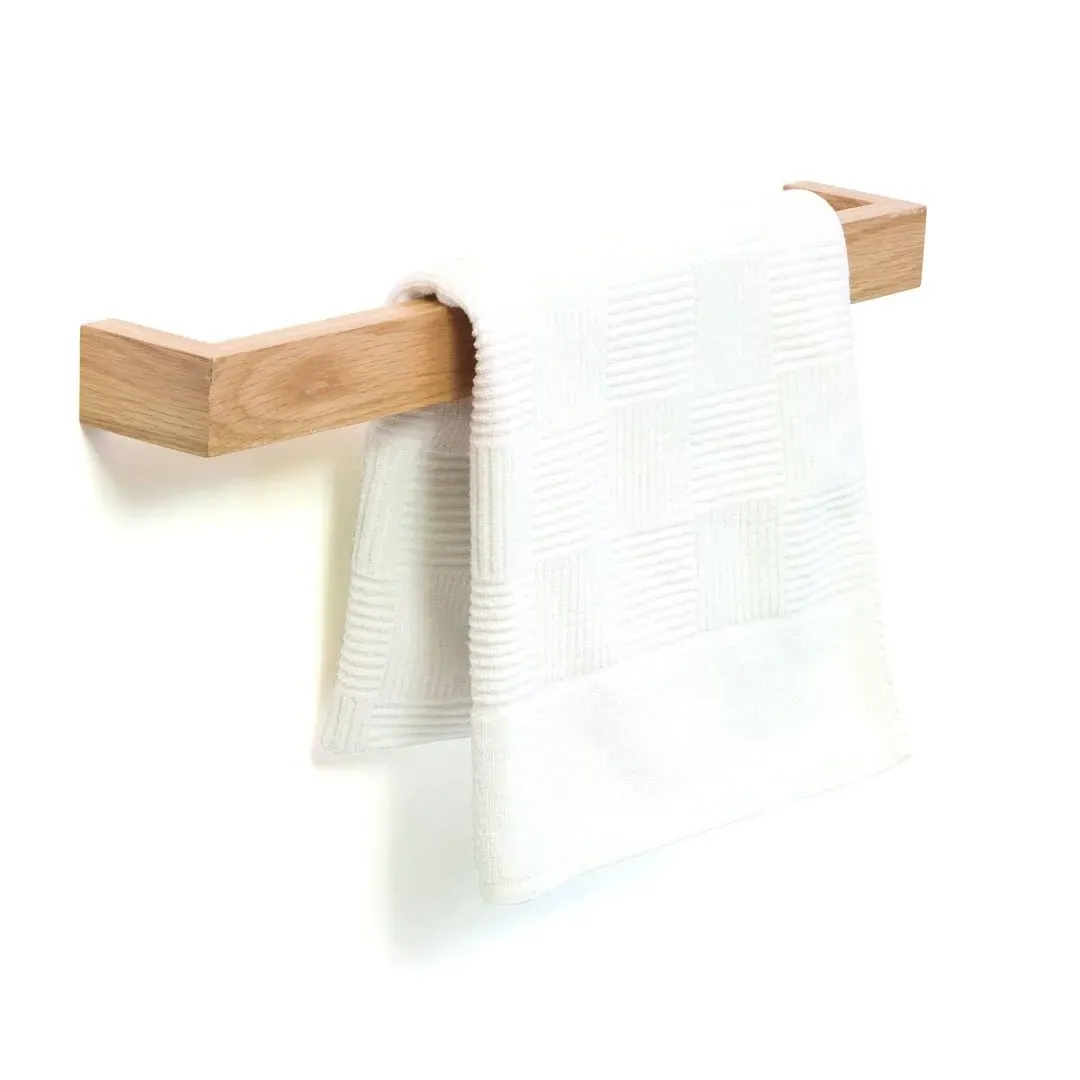 Slimline Towel Rail - Natural Oak