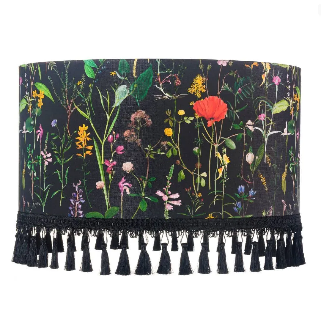 Small Drum Lampshade - Anthracite, Fabric image