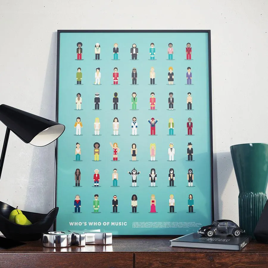 Small Music Print - Colorful Illustration image