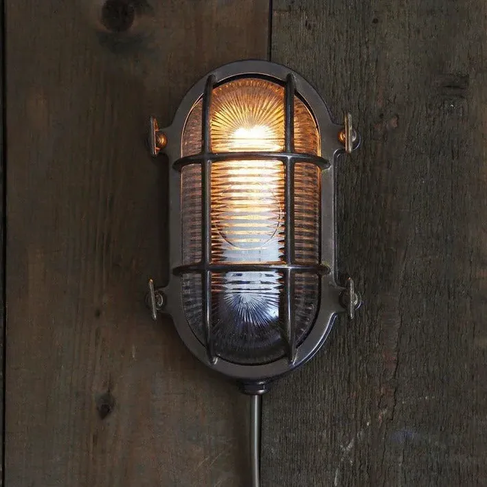 Small Oval Marine Light - Antique Silver image