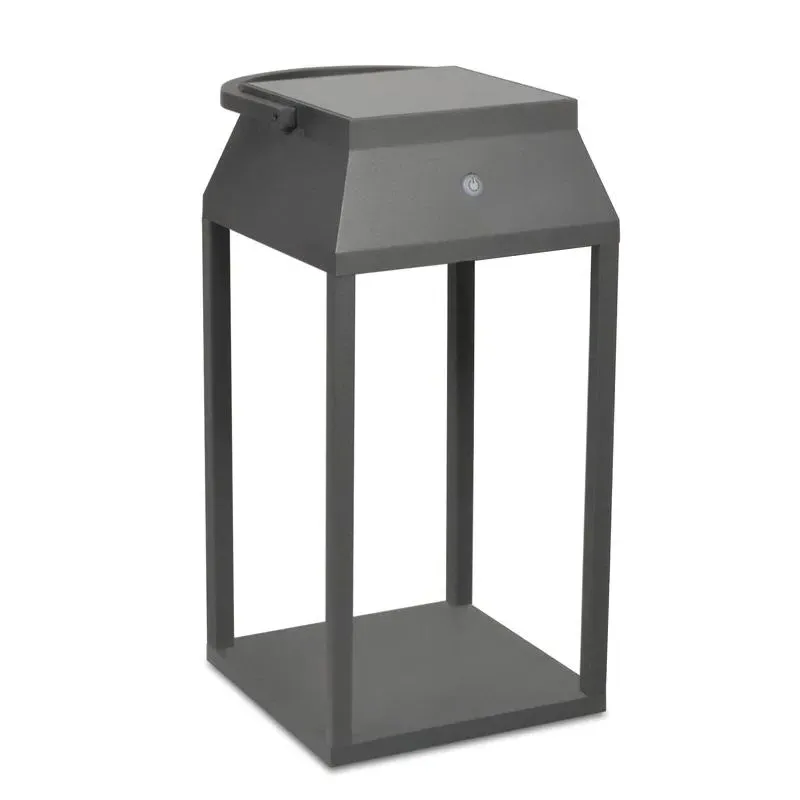 Solar Lantern with USB Charging - Anthracite