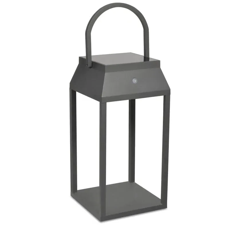 Solar Lantern with USB Charging - Anthracite