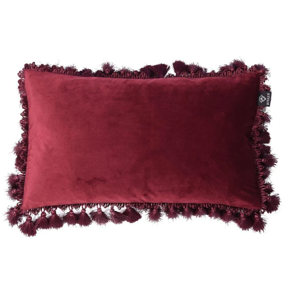 Square Cushion Colonial Print - Silk & Velvet