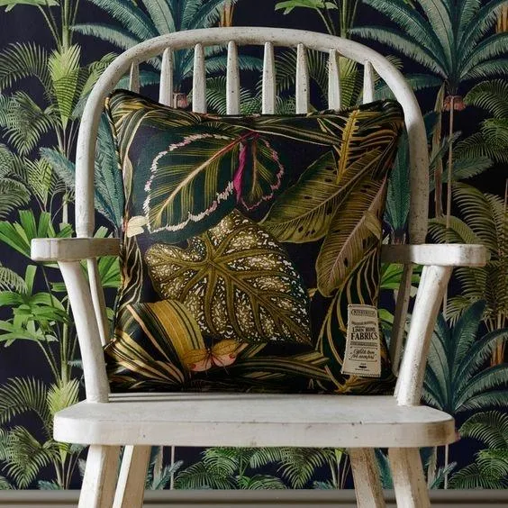 Square Cushion with Amazon Print - Fabric